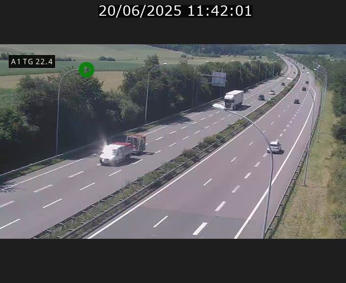 <h2>Traffic live webcam Luxembourg Flaxweiler - A1 direction Luxembourg - BK 22.4</h2>