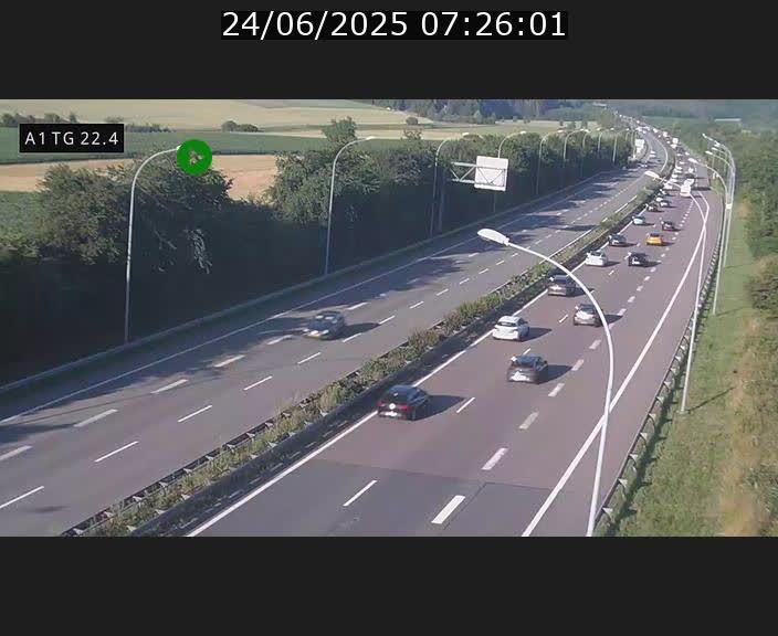 <h2>Traffic live webcam Luxembourg Flaxweiler - A1 direction Luxembourg - BK 22.4</h2>