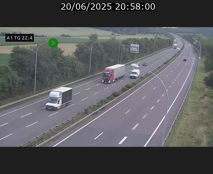 <h2>Traffic live webcam Luxembourg Flaxweiler - A1 direction Luxembourg - BK 22.4</h2>