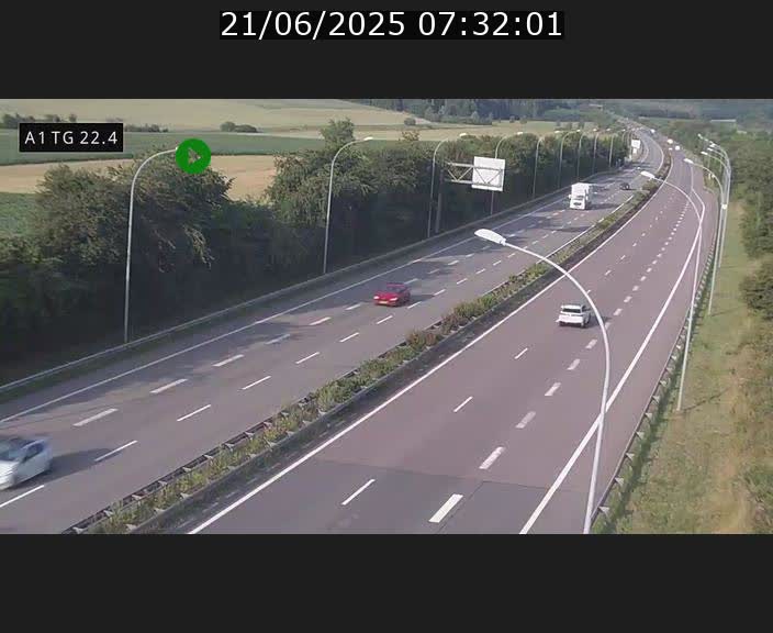 <h2>Traffic live webcam Luxembourg Flaxweiler - A1 direction Luxembourg - BK 22.4</h2>