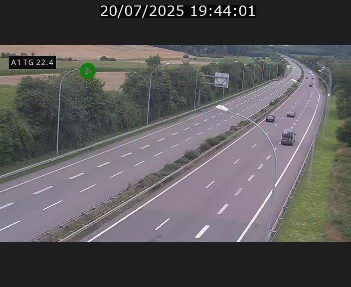 <h2>Traffic live webcam Luxembourg Flaxweiler - A1 direction Luxembourg - BK 22.4</h2>