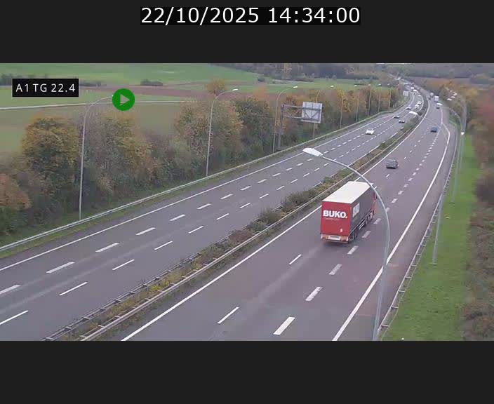 <h2>Traffic live webcam Luxembourg Flaxweiler - A1 direction Luxembourg - BK 22.4</h2>