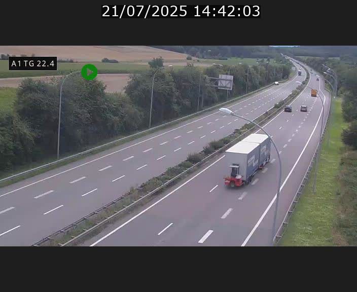 <h2>Traffic live webcam Luxembourg Flaxweiler - A1 direction Luxembourg - BK 22.4</h2>