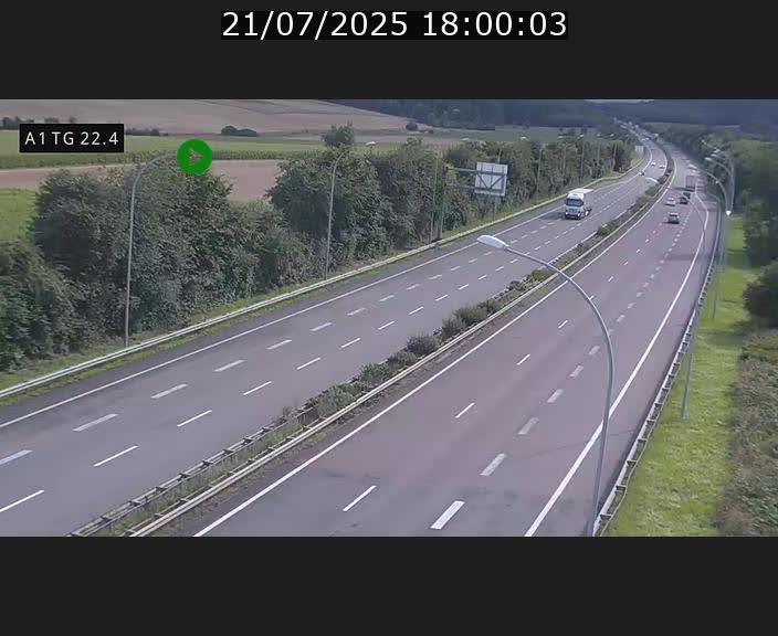 <h2>Traffic live webcam Luxembourg Flaxweiler - A1 direction Luxembourg - BK 22.4</h2>