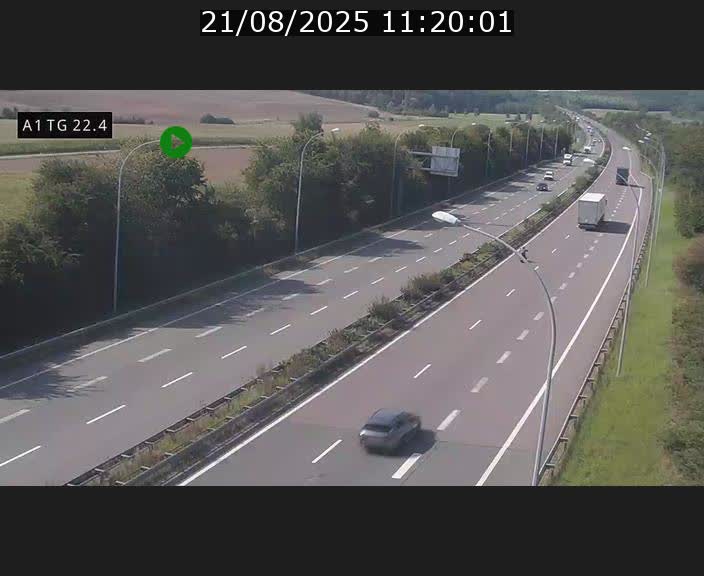 <h2>Traffic live webcam Luxembourg Flaxweiler - A1 direction Luxembourg - BK 22.4</h2>