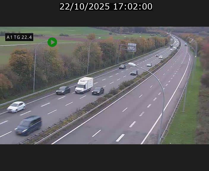 <h2>Traffic live webcam Luxembourg Flaxweiler - A1 direction Luxembourg - BK 22.4</h2>