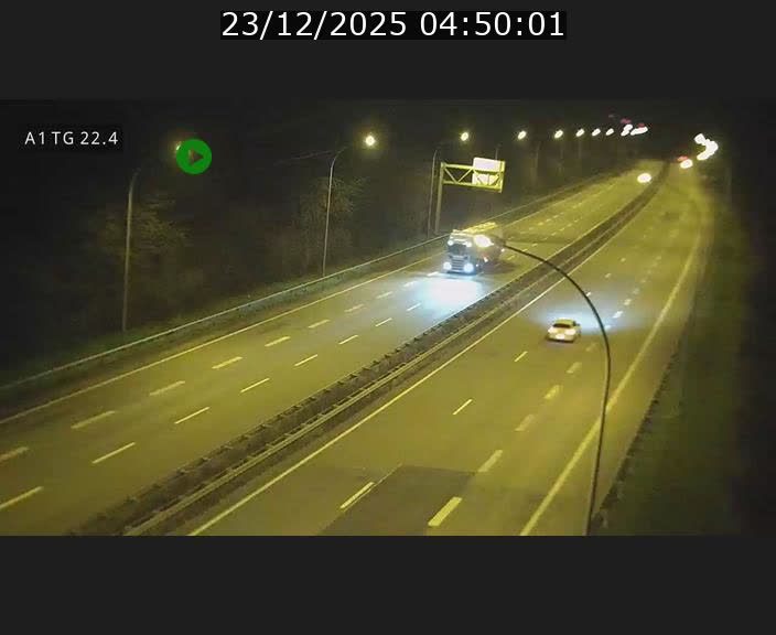 Traffic live webcam Luxembourg Flaxweiler - A1 direction Luxembourg - BK 22.4