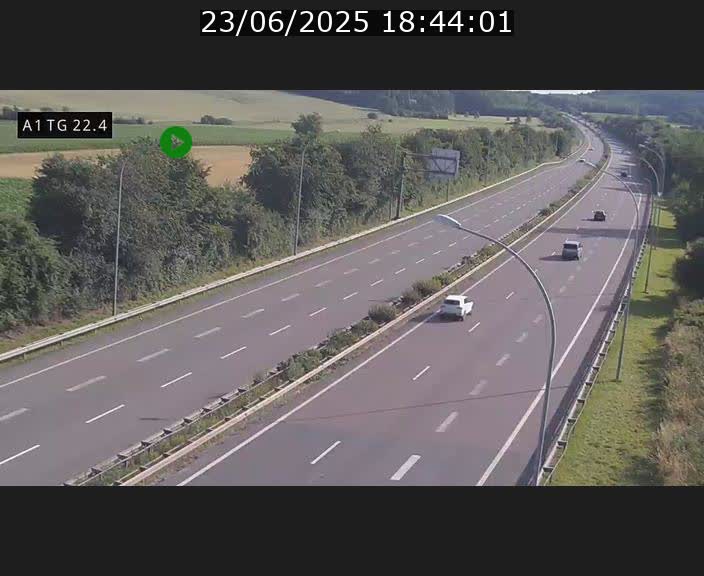 <h2>Traffic live webcam Luxembourg Flaxweiler - A1 direction Luxembourg - BK 22.4</h2>