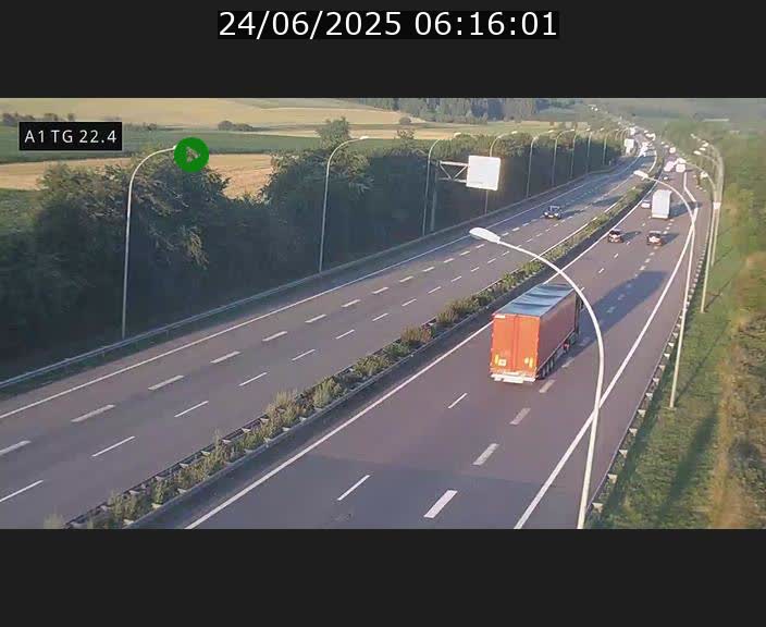 <h2>Traffic live webcam Luxembourg Flaxweiler - A1 direction Luxembourg - BK 22.4</h2>