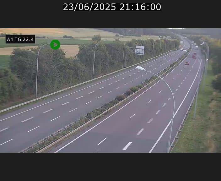 <h2>Traffic live webcam Luxembourg Flaxweiler - A1 direction Luxembourg - BK 22.4</h2>
