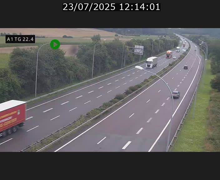 <h2>Traffic live webcam Luxembourg Flaxweiler - A1 direction Luxembourg - BK 22.4</h2>