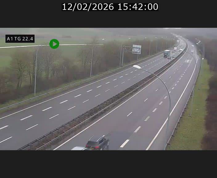 <h2>Traffic live webcam Luxembourg Flaxweiler - A1 direction Luxembourg - BK 22.4</h2>