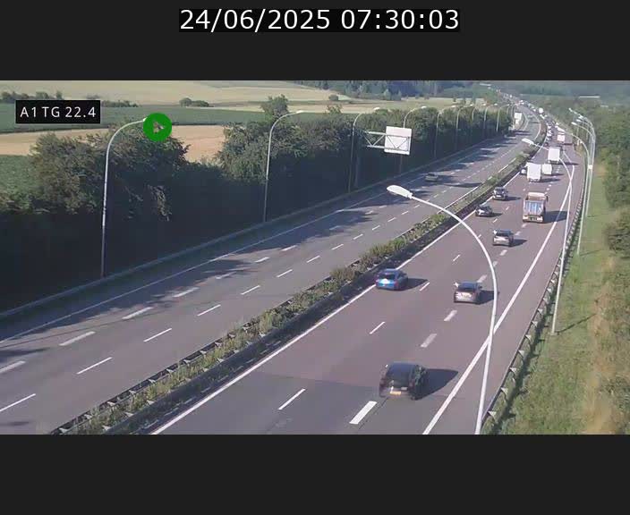 <h2>Traffic live webcam Luxembourg Flaxweiler - A1 direction Luxembourg - BK 22.4</h2>