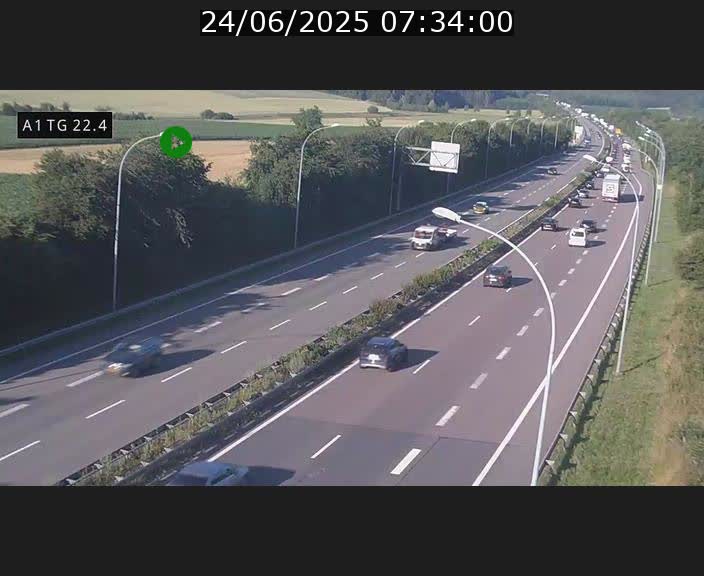<h2>Traffic live webcam Luxembourg Flaxweiler - A1 direction Luxembourg - BK 22.4</h2>