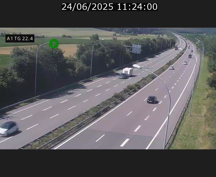 <h2>Traffic live webcam Luxembourg Flaxweiler - A1 direction Luxembourg - BK 22.4</h2>