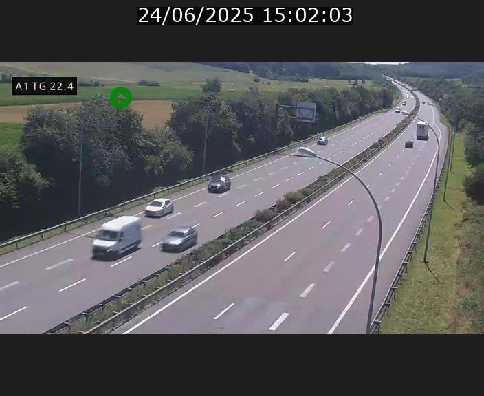 <h2>Traffic live webcam Luxembourg Flaxweiler - A1 direction Luxembourg - BK 22.4</h2>
