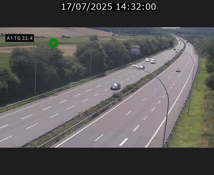 <h2>Traffic live webcam Luxembourg Flaxweiler - A1 direction Luxembourg - BK 22.4</h2>