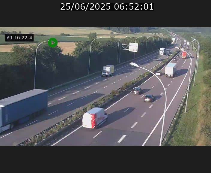 <h2>Traffic live webcam Luxembourg Flaxweiler - A1 direction Luxembourg - BK 22.4</h2>