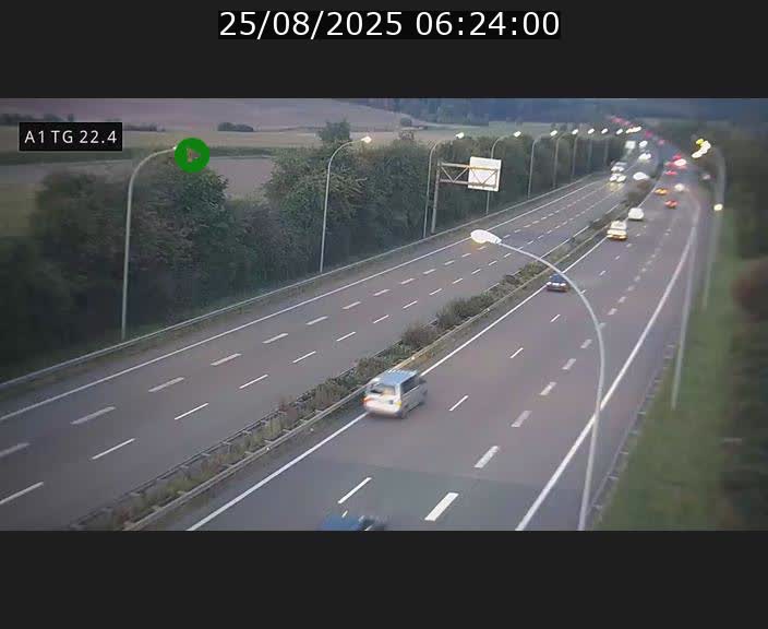 <h2>Traffic live webcam Luxembourg Flaxweiler - A1 direction Luxembourg - BK 22.4</h2>