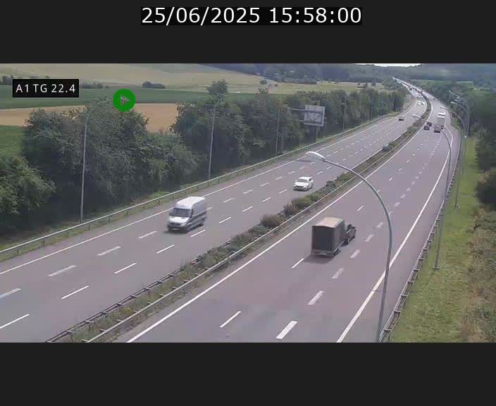 <h2>Traffic live webcam Luxembourg Flaxweiler - A1 direction Luxembourg - BK 22.4</h2>