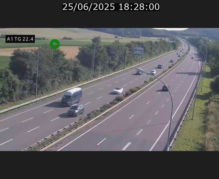 <h2>Traffic live webcam Luxembourg Flaxweiler - A1 direction Luxembourg - BK 22.4</h2>