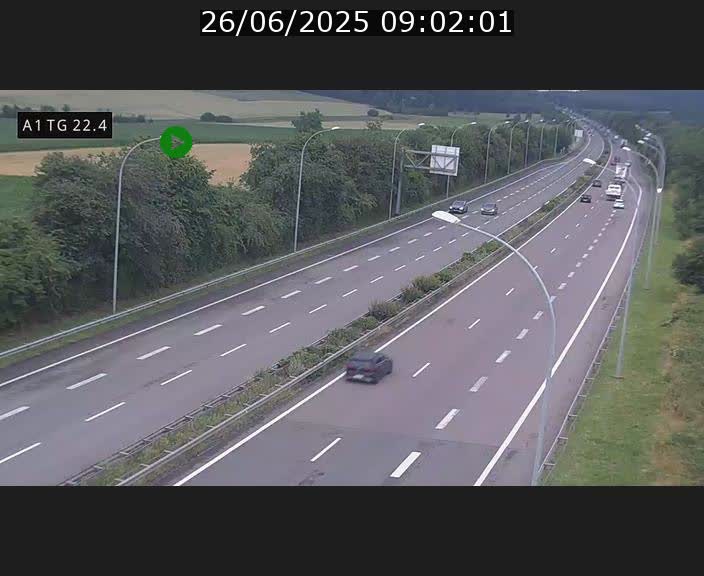 <h2>Traffic live webcam Luxembourg Flaxweiler - A1 direction Luxembourg - BK 22.4</h2>