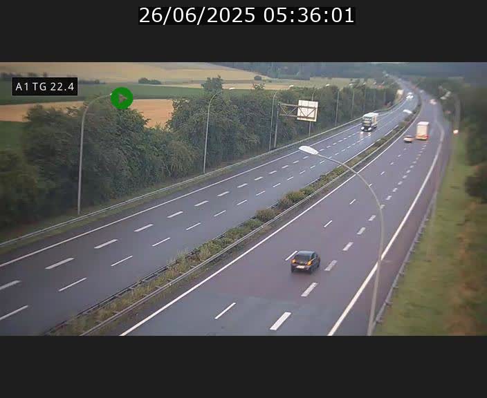 <h2>Traffic live webcam Luxembourg Flaxweiler - A1 direction Luxembourg - BK 22.4</h2>