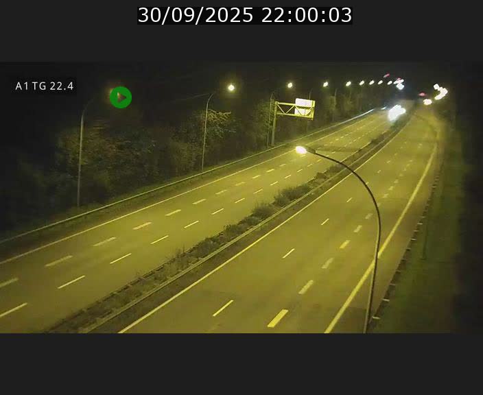 Traffic live webcam Luxembourg Flaxweiler - A1 direction Luxembourg - BK 22.4
