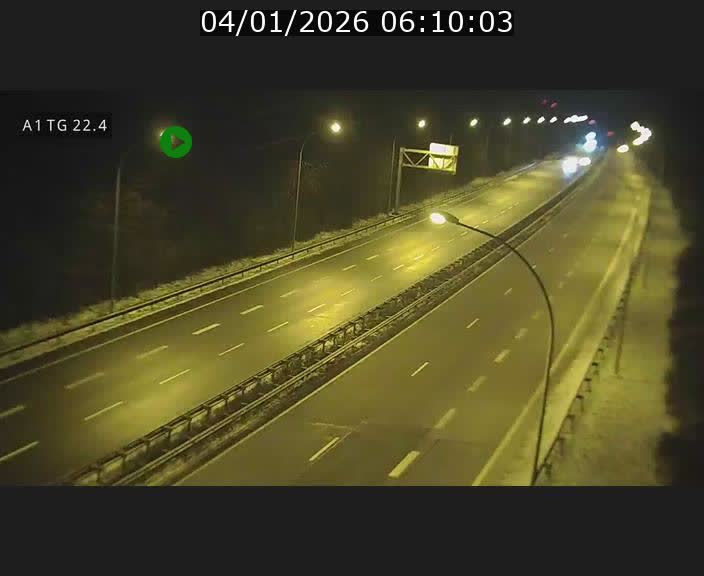 Traffic live webcam Luxembourg Flaxweiler - A1 direction Luxembourg - BK 22.4