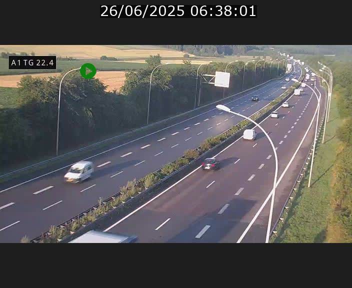 <h2>Traffic live webcam Luxembourg Flaxweiler - A1 direction Luxembourg - BK 22.4</h2>