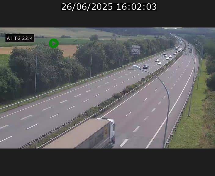 <h2>Traffic live webcam Luxembourg Flaxweiler - A1 direction Luxembourg - BK 22.4</h2>