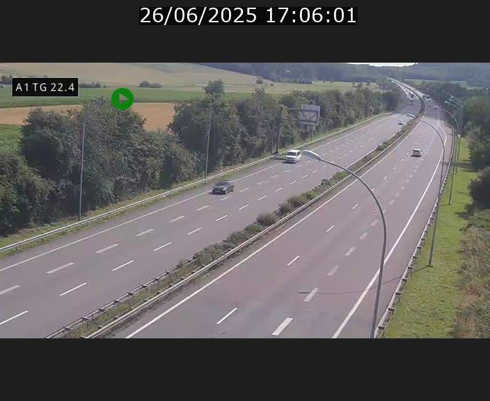 <h2>Traffic live webcam Luxembourg Flaxweiler - A1 direction Luxembourg - BK 22.4</h2>