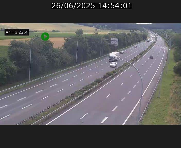 <h2>Traffic live webcam Luxembourg Flaxweiler - A1 direction Luxembourg - BK 22.4</h2>