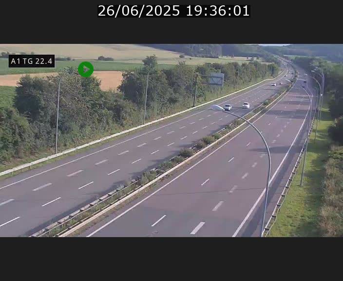 <h2>Traffic live webcam Luxembourg Flaxweiler - A1 direction Luxembourg - BK 22.4</h2>