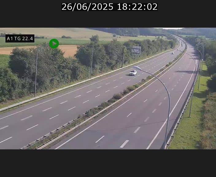 <h2>Traffic live webcam Luxembourg Flaxweiler - A1 direction Luxembourg - BK 22.4</h2>