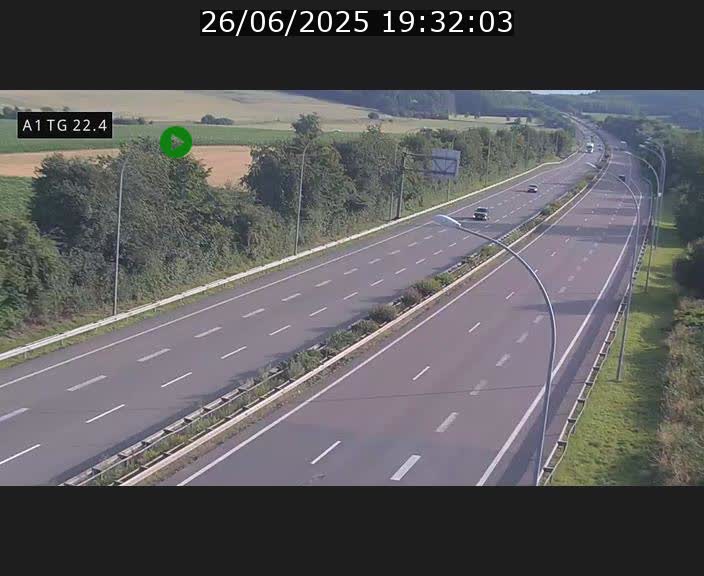 <h2>Traffic live webcam Luxembourg Flaxweiler - A1 direction Luxembourg - BK 22.4</h2>
