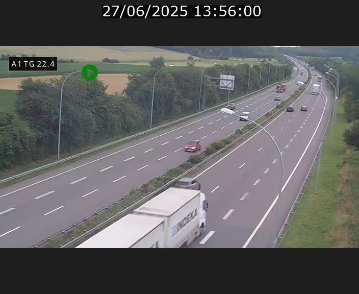 <h2>Traffic live webcam Luxembourg Flaxweiler - A1 direction Luxembourg - BK 22.4</h2>