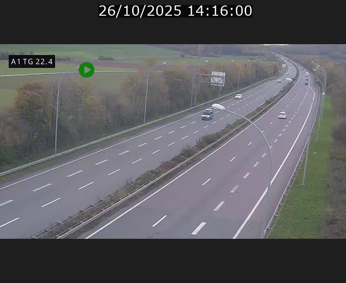 <h2>Traffic live webcam Luxembourg Flaxweiler - A1 direction Luxembourg - BK 22.4</h2>