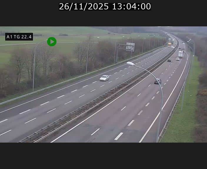 <h2>Traffic live webcam Luxembourg Flaxweiler - A1 direction Luxembourg - BK 22.4</h2>