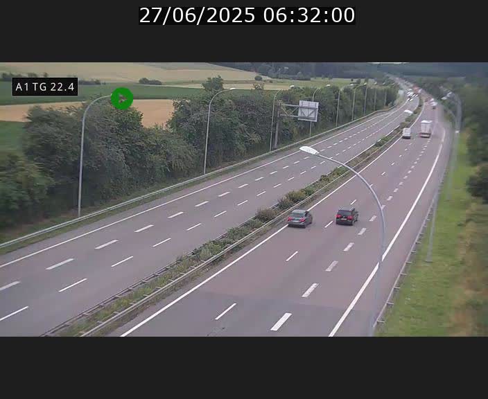 <h2>Traffic live webcam Luxembourg Flaxweiler - A1 direction Luxembourg - BK 22.4</h2>