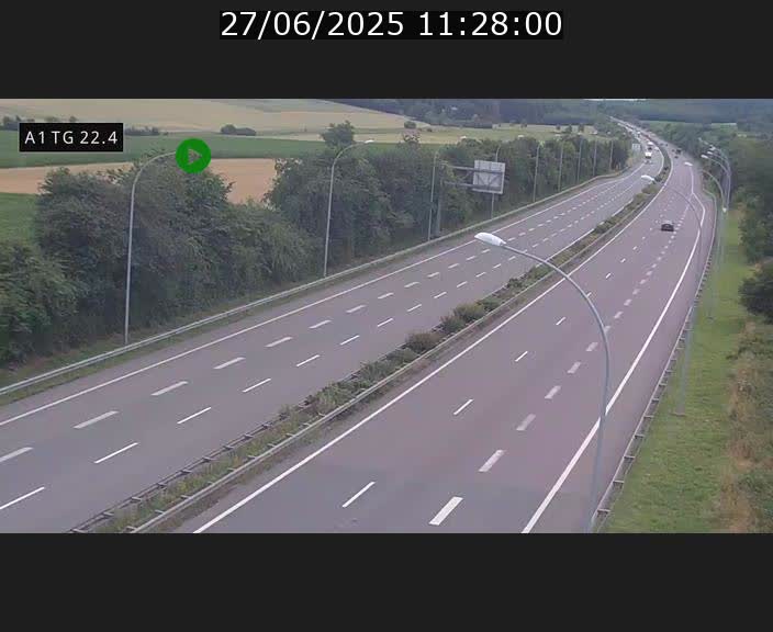 <h2>Traffic live webcam Luxembourg Flaxweiler - A1 direction Luxembourg - BK 22.4</h2>