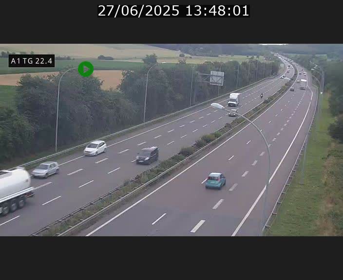 <h2>Traffic live webcam Luxembourg Flaxweiler - A1 direction Luxembourg - BK 22.4</h2>