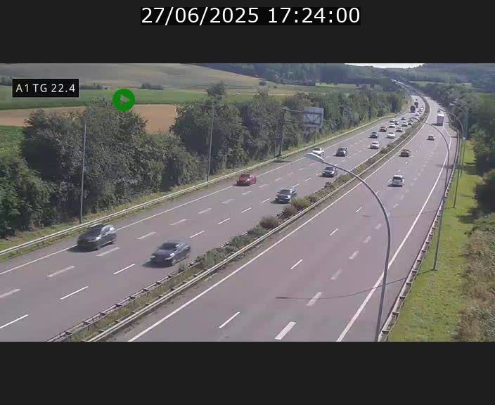 <h2>Traffic live webcam Luxembourg Flaxweiler - A1 direction Luxembourg - BK 22.4</h2>