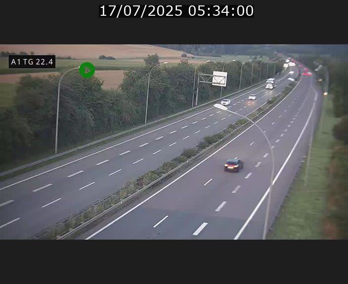 <h2>Traffic live webcam Luxembourg Flaxweiler - A1 direction Luxembourg - BK 22.4</h2>