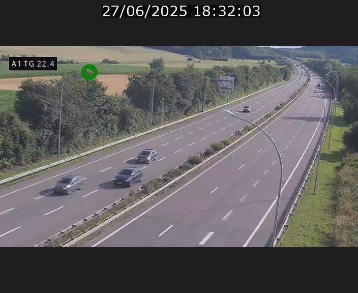 <h2>Traffic live webcam Luxembourg Flaxweiler - A1 direction Luxembourg - BK 22.4</h2>