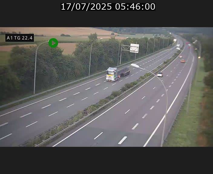 <h2>Traffic live webcam Luxembourg Flaxweiler - A1 direction Luxembourg - BK 22.4</h2>