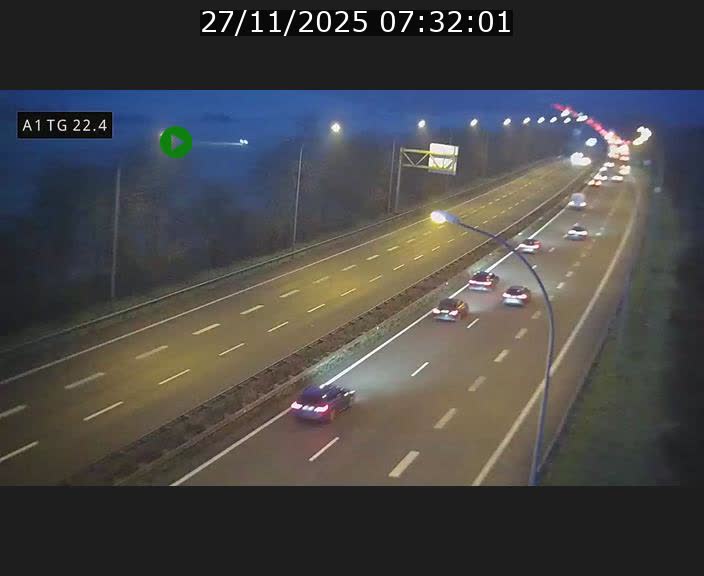 <h2>Traffic live webcam Luxembourg Flaxweiler - A1 direction Luxembourg - BK 22.4</h2>