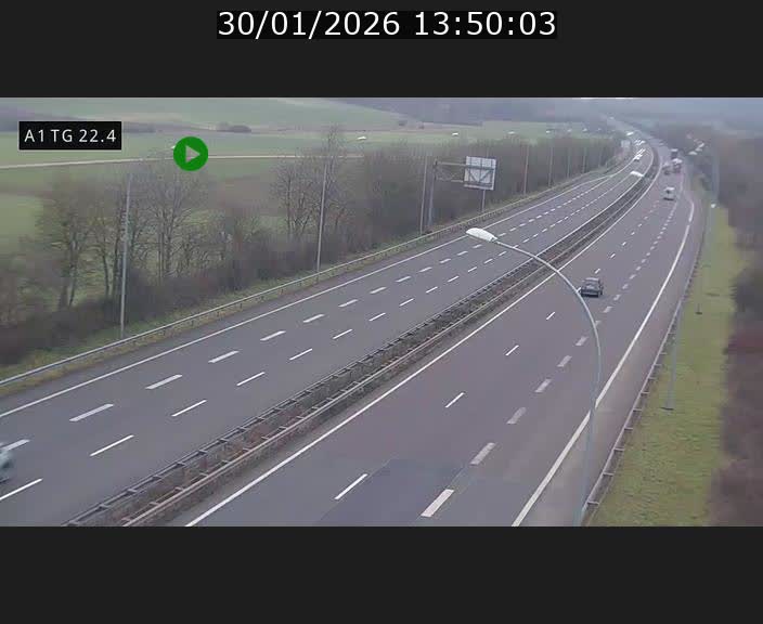 <h2>Traffic live webcam Luxembourg Flaxweiler - A1 direction Luxembourg - BK 22.4</h2>