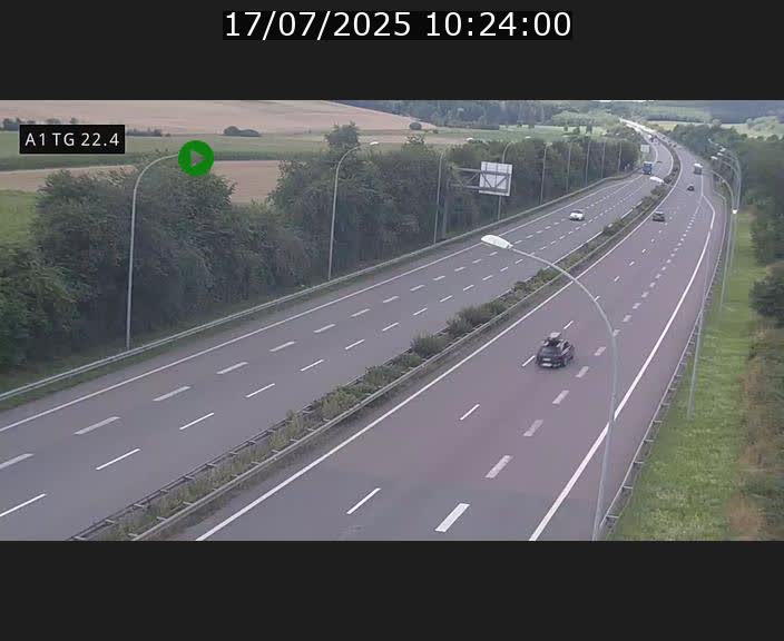 <h2>Traffic live webcam Luxembourg Flaxweiler - A1 direction Luxembourg - BK 22.4</h2>