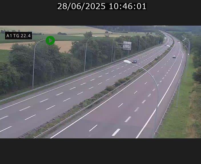 <h2>Traffic live webcam Luxembourg Flaxweiler - A1 direction Luxembourg - BK 22.4</h2>